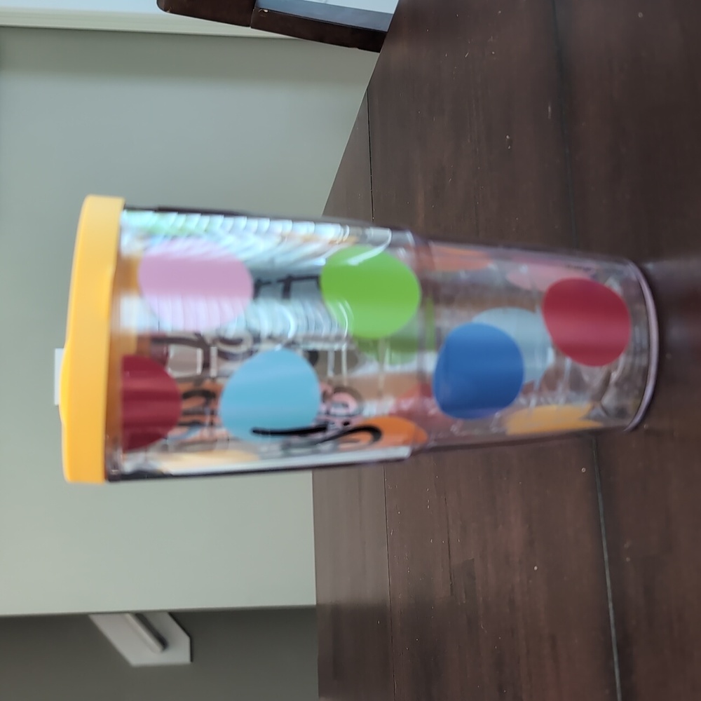 Tervis Happy Everything Colorful Bright Dot Plastic 24oz. Tumbler Cup w/Lid - Picture 3 of 5